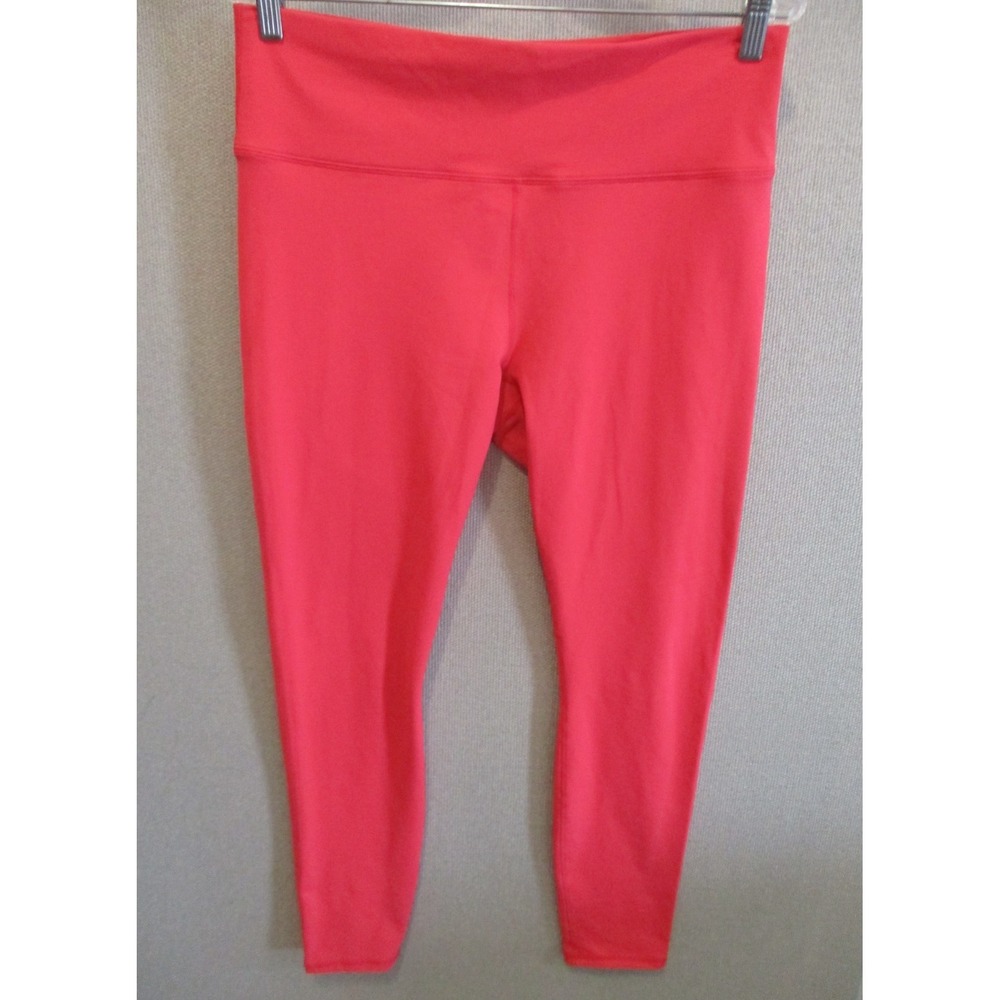 Guru Active Womens Stretch Mid Rise Leggings Skinny Leg Elastic Waist Size XL